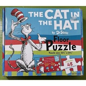 2010 Dr. Seuss The Cat in the Hat 48pc Children's Floor Puzzle